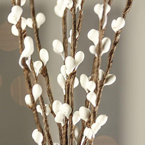 Factory Direct Craft Group of 12 Hand Wrapped Petite White Pip Berry 12″ Sprays