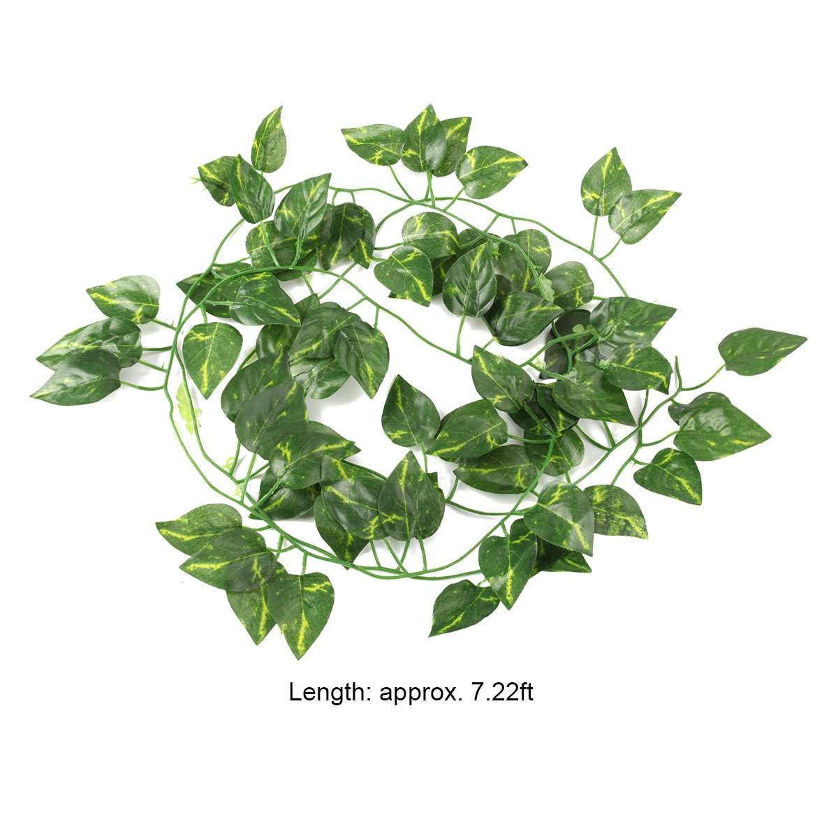 12Pcs Artificial Fake Flower Vine Hanging Garland Plant Ivy Home Decor Green US