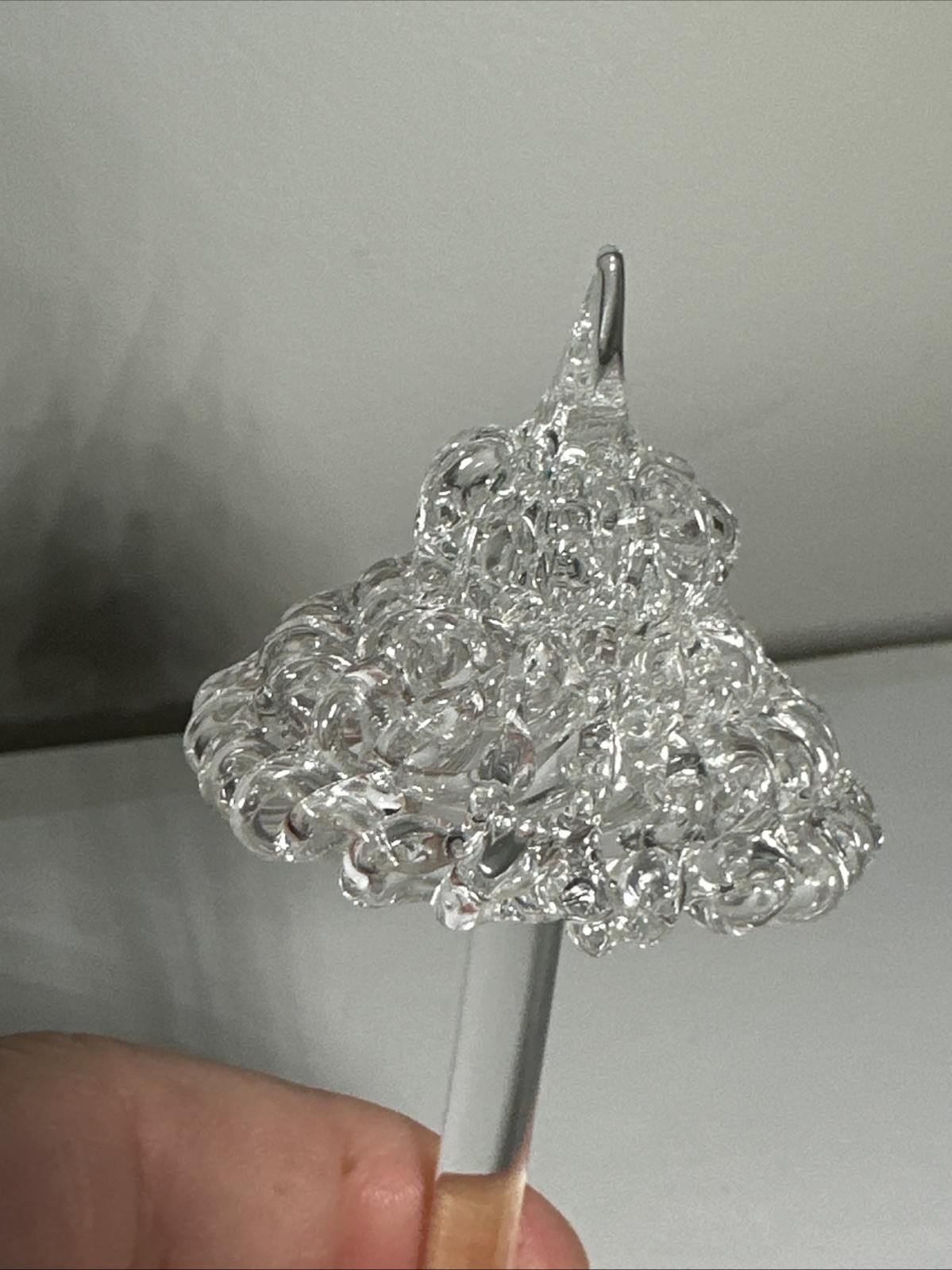 Crystal Umbrella Paperweight Figurine Desktop Tabletop 4.5”