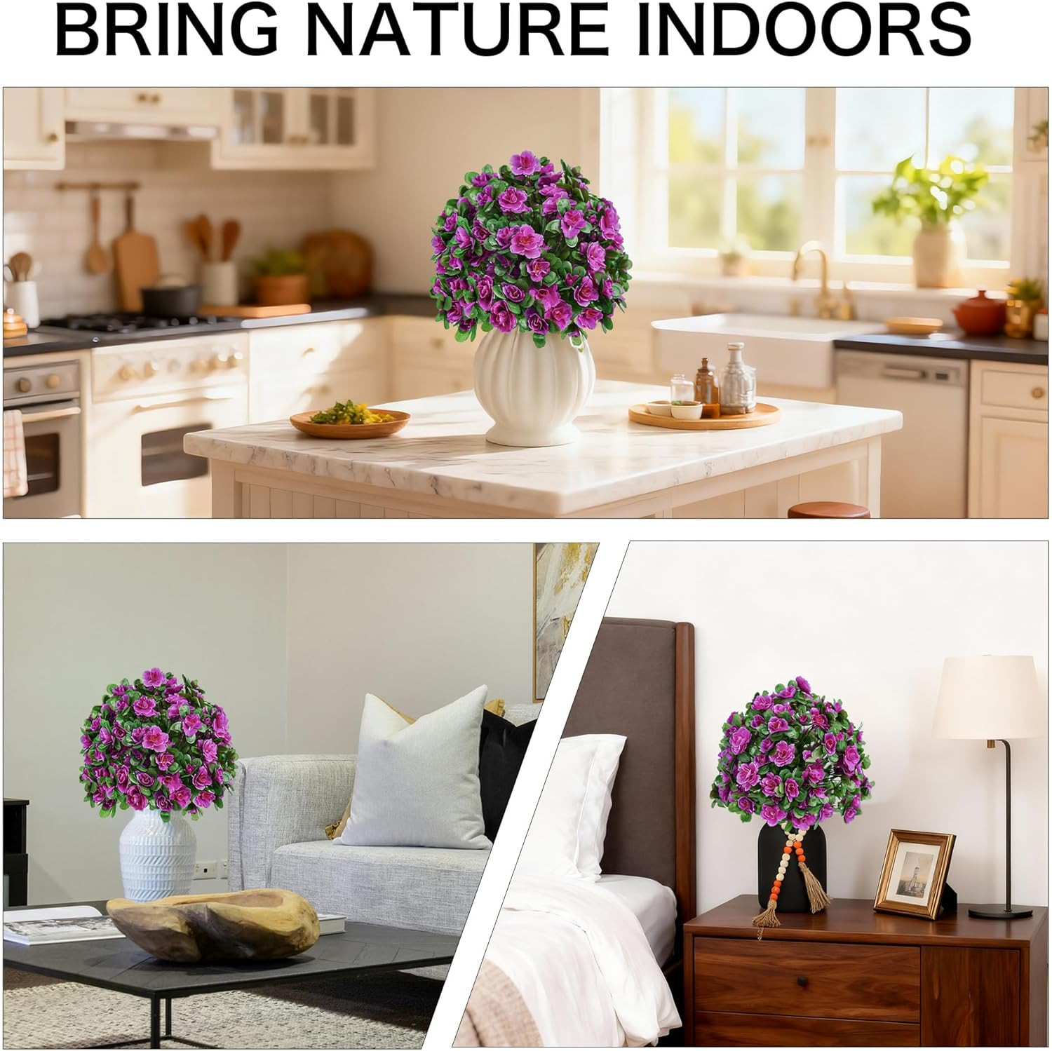 Artificial Flowers for Outdoors, Faux Outdoor Plants Fake Plants Topiary Balls A