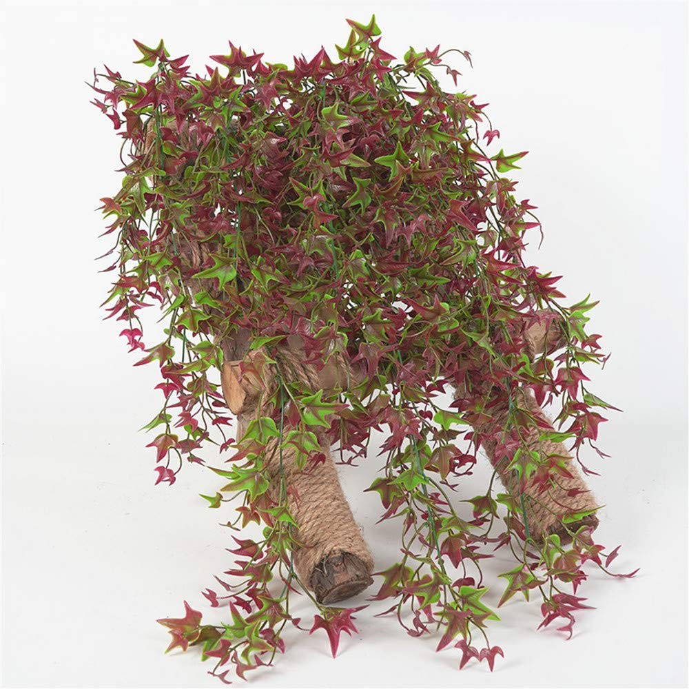 Artificial Hanging Vine, Sweet Potato Leaves Plastic Plants Greenery Faux Ivy…