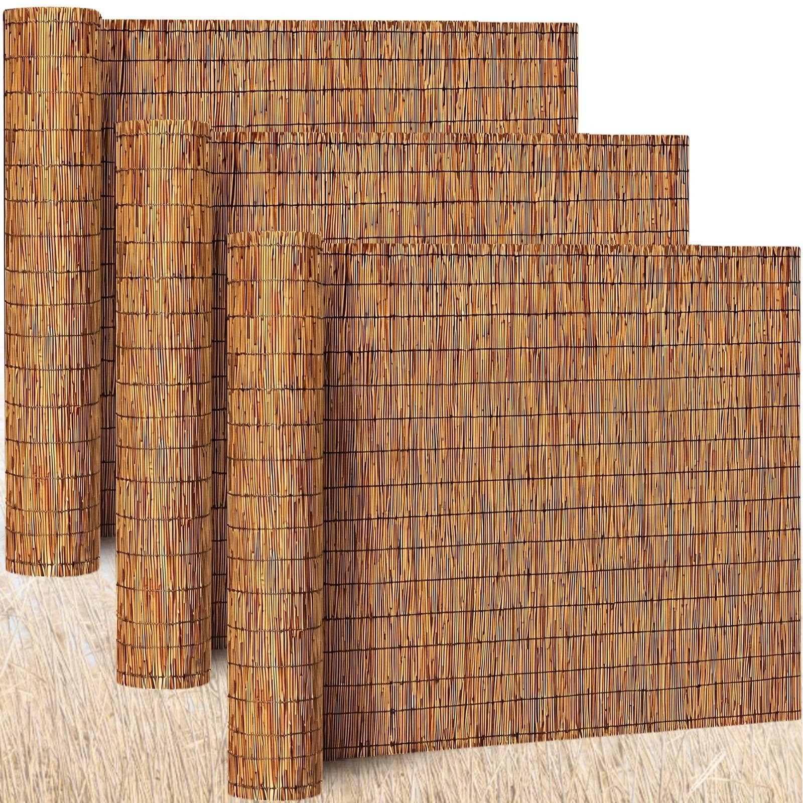 Barydat 3 Pcs Reed Fence 4×16.4ft Privacy Screen