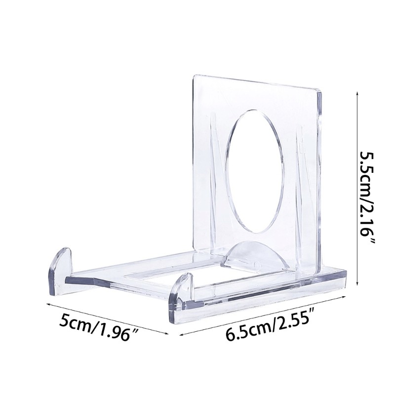 10pcs Mini Acrylic Plate Stands Multipurpose Storage Bedroom Dormitory Photo