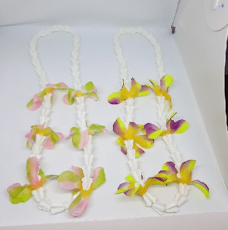 Garland Leis Flower Thai Necklace Hawaiian Luau Party Boxing Wreath Random Color