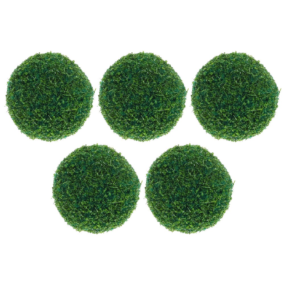 5 Pcs Faux Green Topiary Artificial Decorative for Outdoor Indoor Use