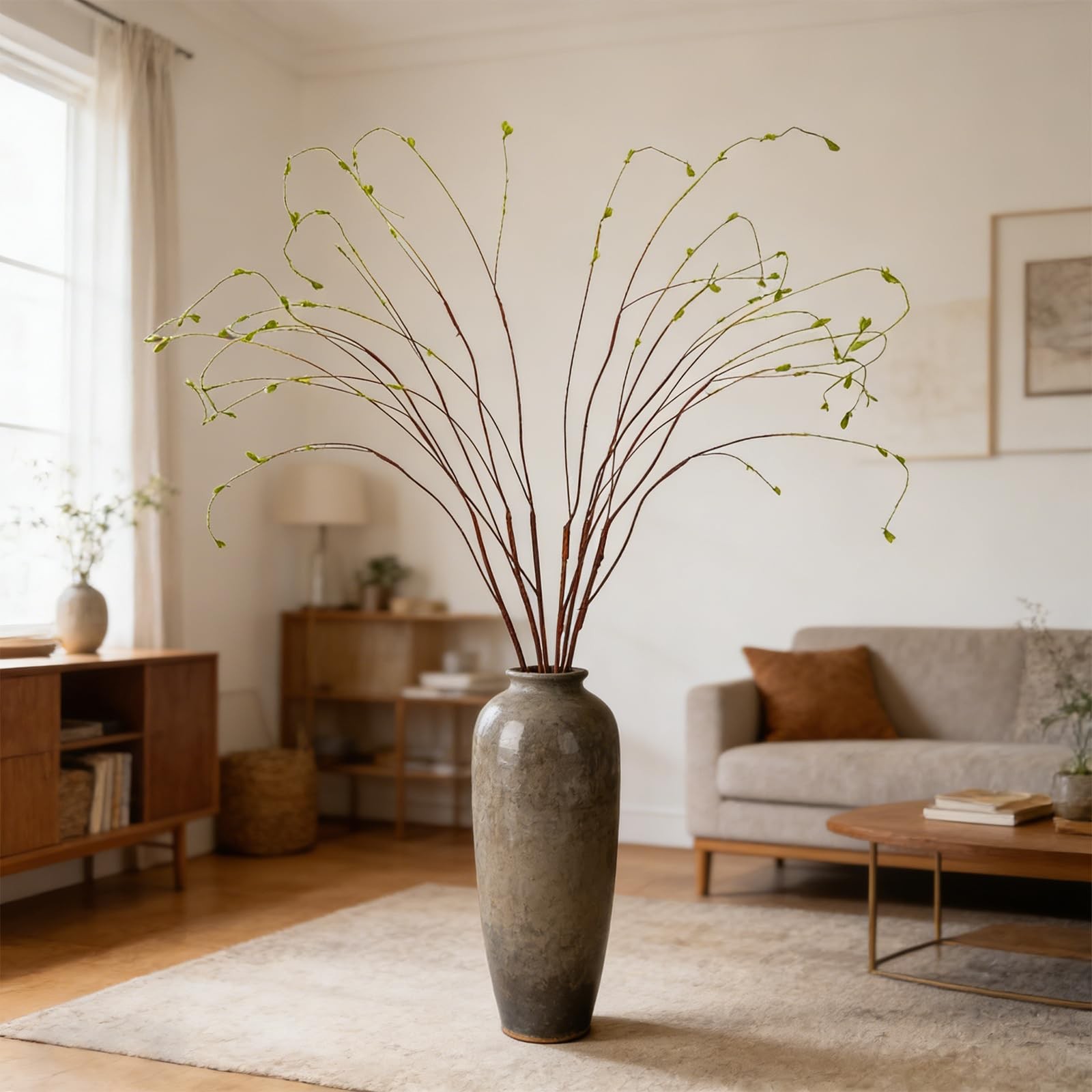 6 Pcs 55.1inch Artificial Ficus Branches Fake Greenery Stems Faux Ficus Twig …
