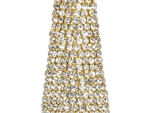 Abbott Collection Home Abbott Collection Jeweled Cone Christmas Tree Gold 1ft