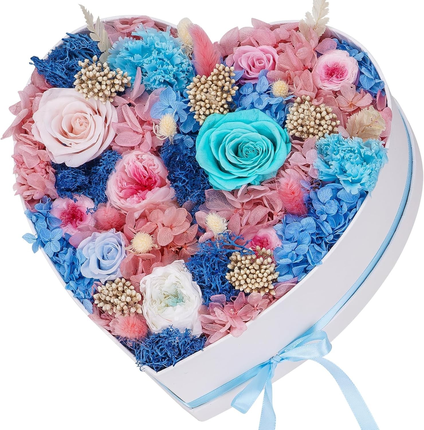 Forever Roses Heart Shape Box for Delivery – Romantic Preserved Flowers