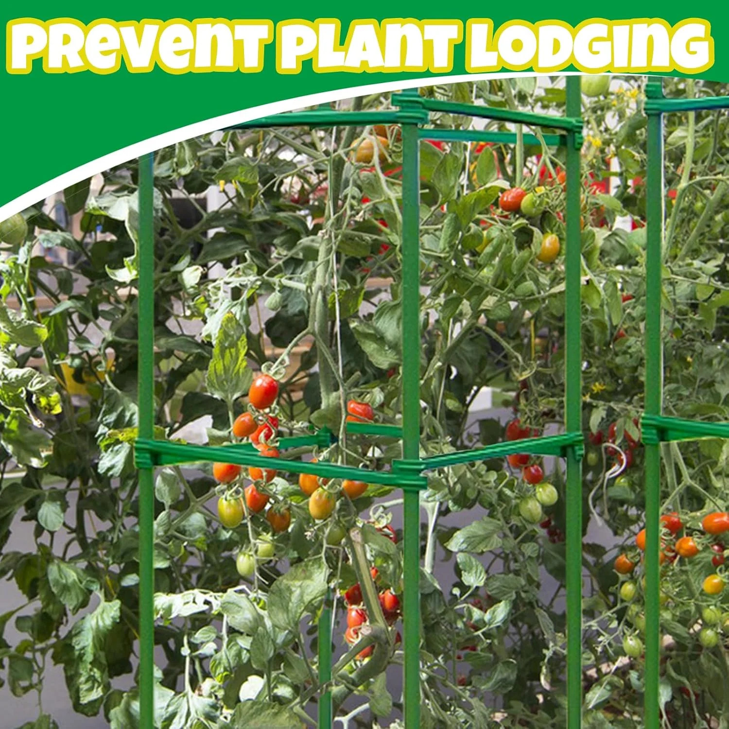 100Pcs Plant Stake Arms for Tomato Cage,11.8″ Garden Stake Connectors with 2 Adj