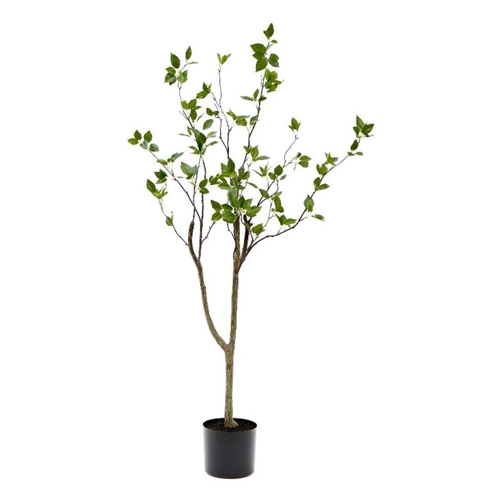 Nearly Natural 4ft Minimalist Citrus Artificial Tree in Green