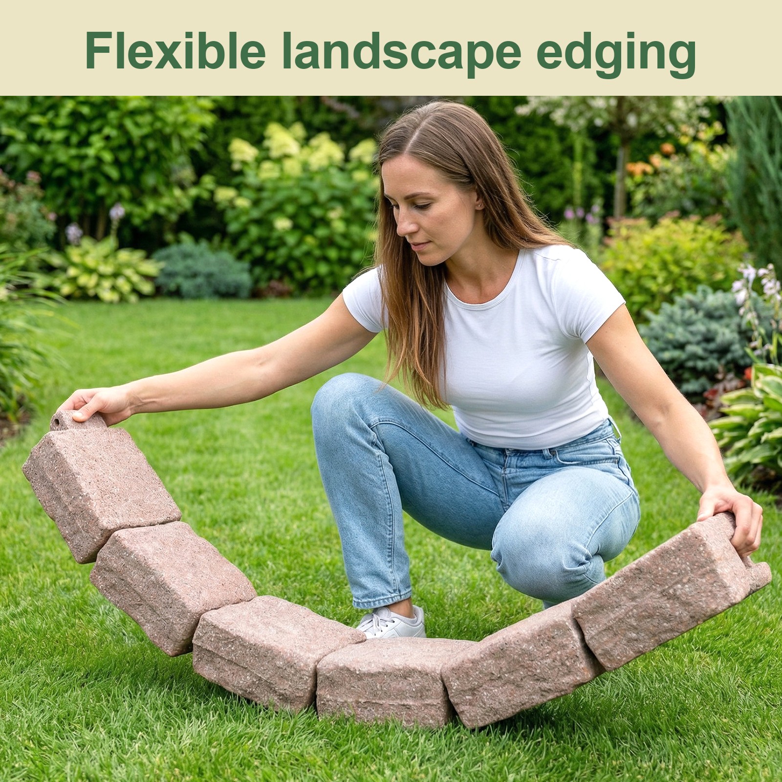 Faux Stone Landscape Edging Garden Fence Imitation Stone for Home Improvement