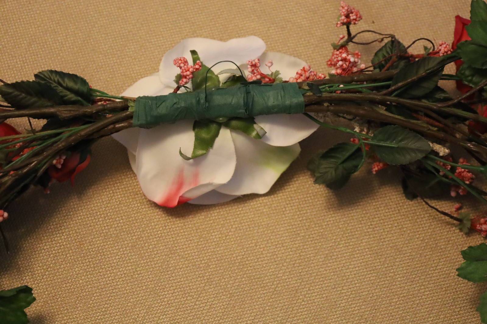 Spring Faux Silk Floral Door or Wall Swag