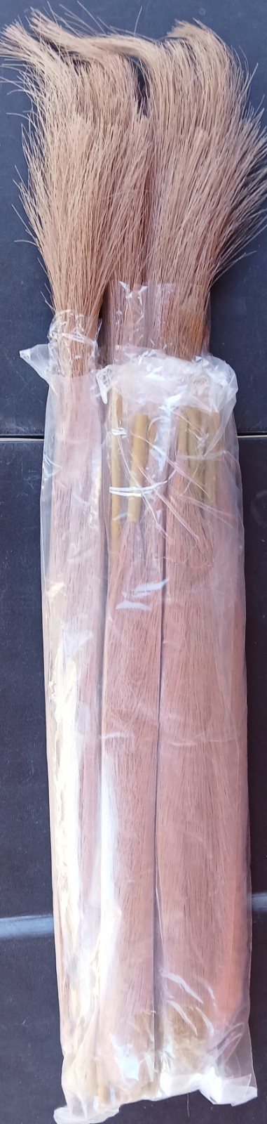 MUUNC 9 Pcs. 45″ Brown Pampas Grass Long Stem-Artificial-NEW IN ORIG PKG