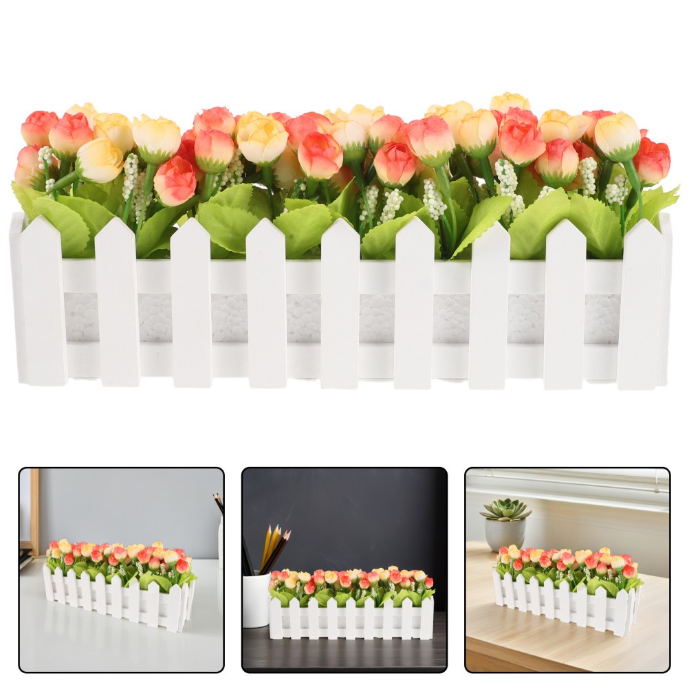 Realistic Outdoor Flowers Fake for Garden Artificial Potted Plants