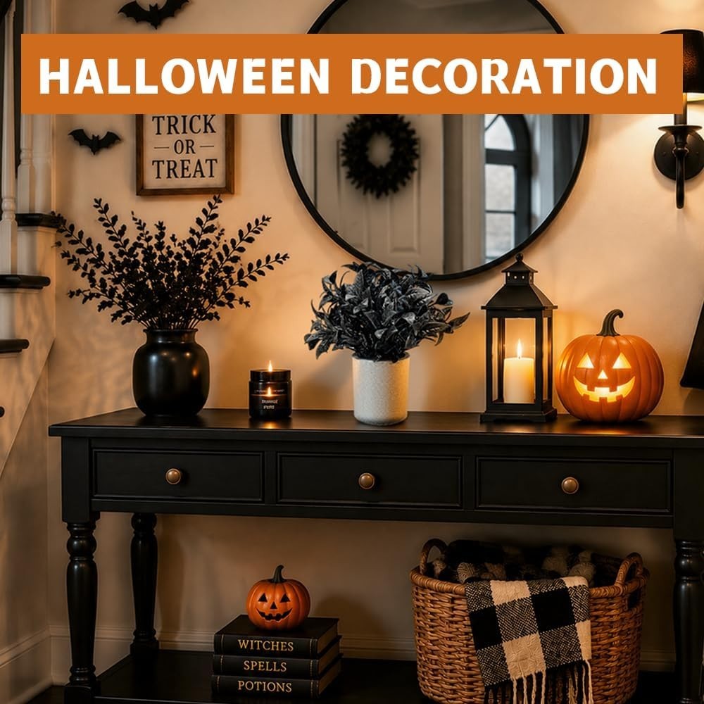 Halloween Fake Plants 3Pcs Mini Potted Eucalyptus Rosemary Artificial Home Decor