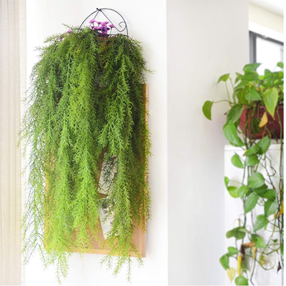 4 Pcs Artificial Ferns Hanging Plants Greenery Vines Fake Hanging Ivy Vine Pl…