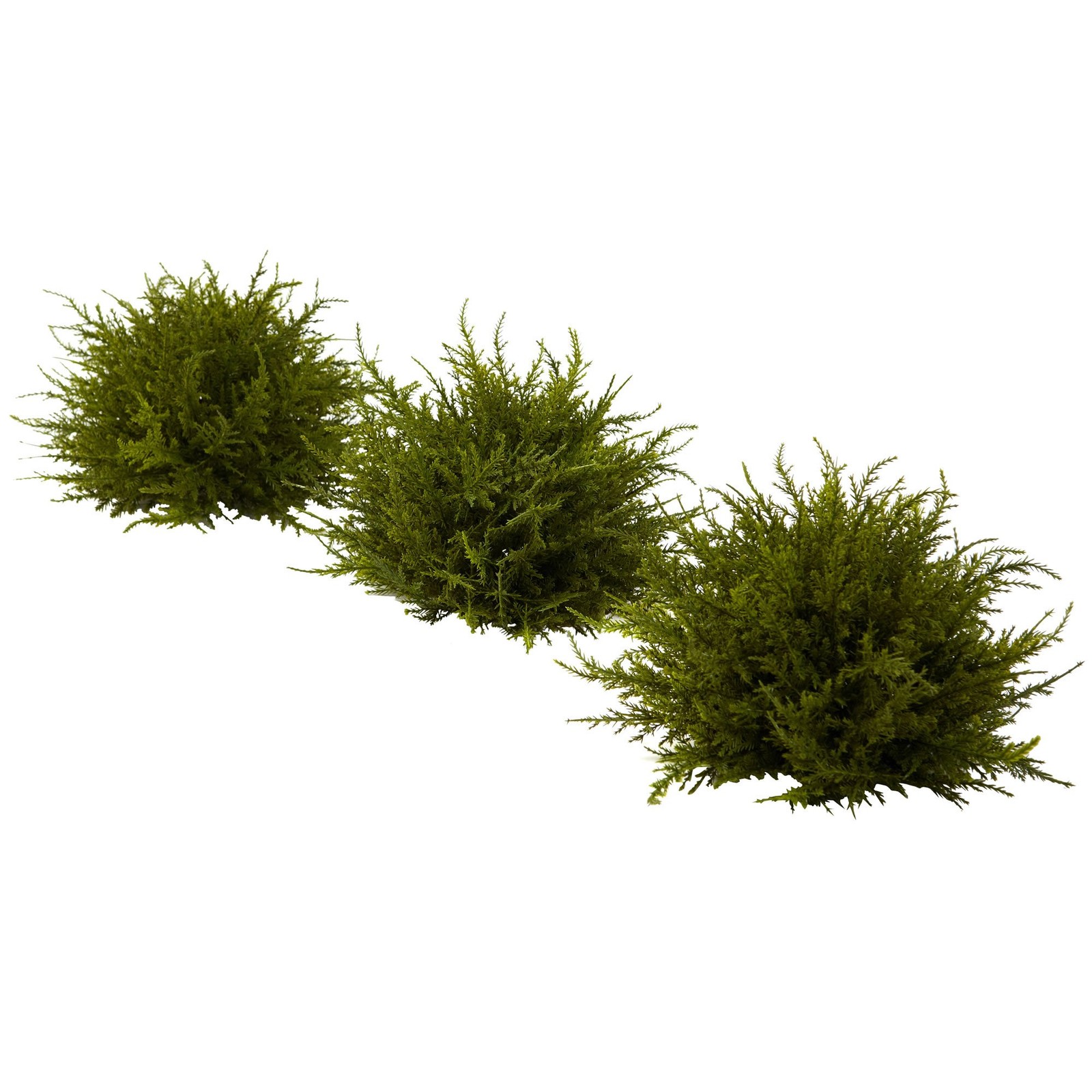 Nearly Natural 4949-S3 Cedar Balls, 7.5-Inch, Green, Set of 3,6.75″ x 6.75″ x 22