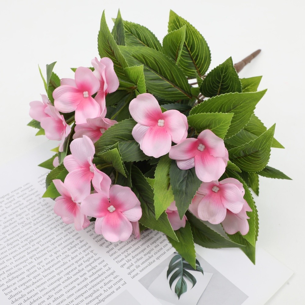 Artificial Silk Bouquet in White Pink Red Yellow Flower Red Purple 25x38cm Size