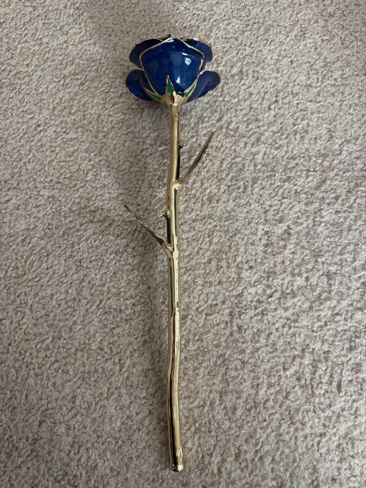 INFINITY GOLD PLATED rose covered in gold PRESERVED IN RESIN