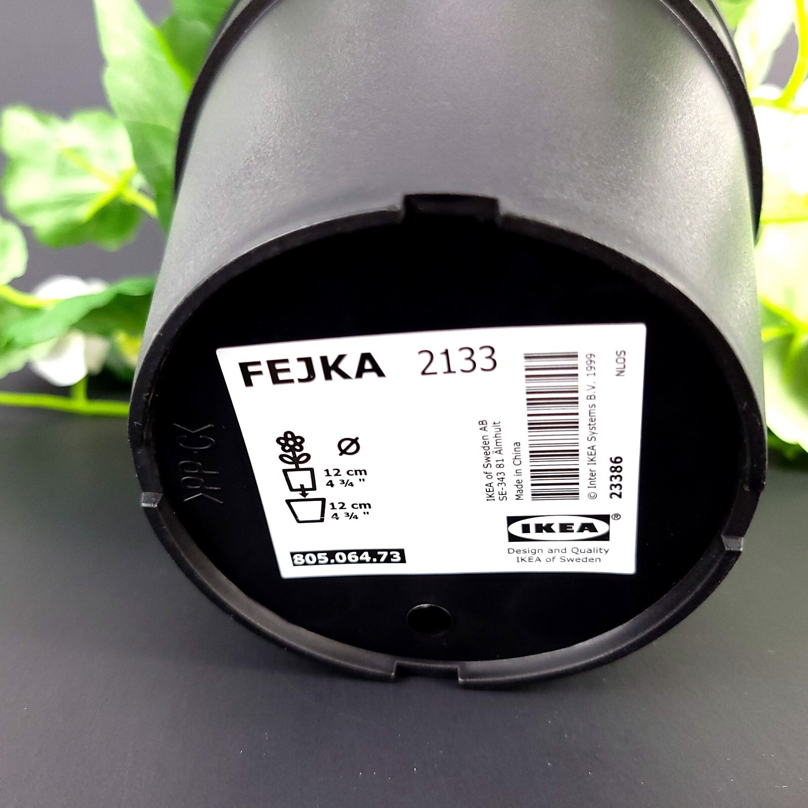 Ikea FEJKA Artificial Potted Plant Geranium /Hanging White New 805.064.73