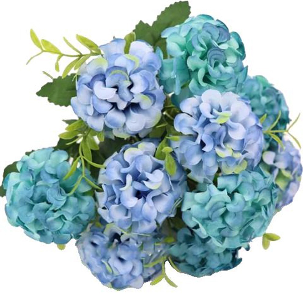 Lifelike White Hydrangea Artificial Flower Bouquet Perfect for Weddings