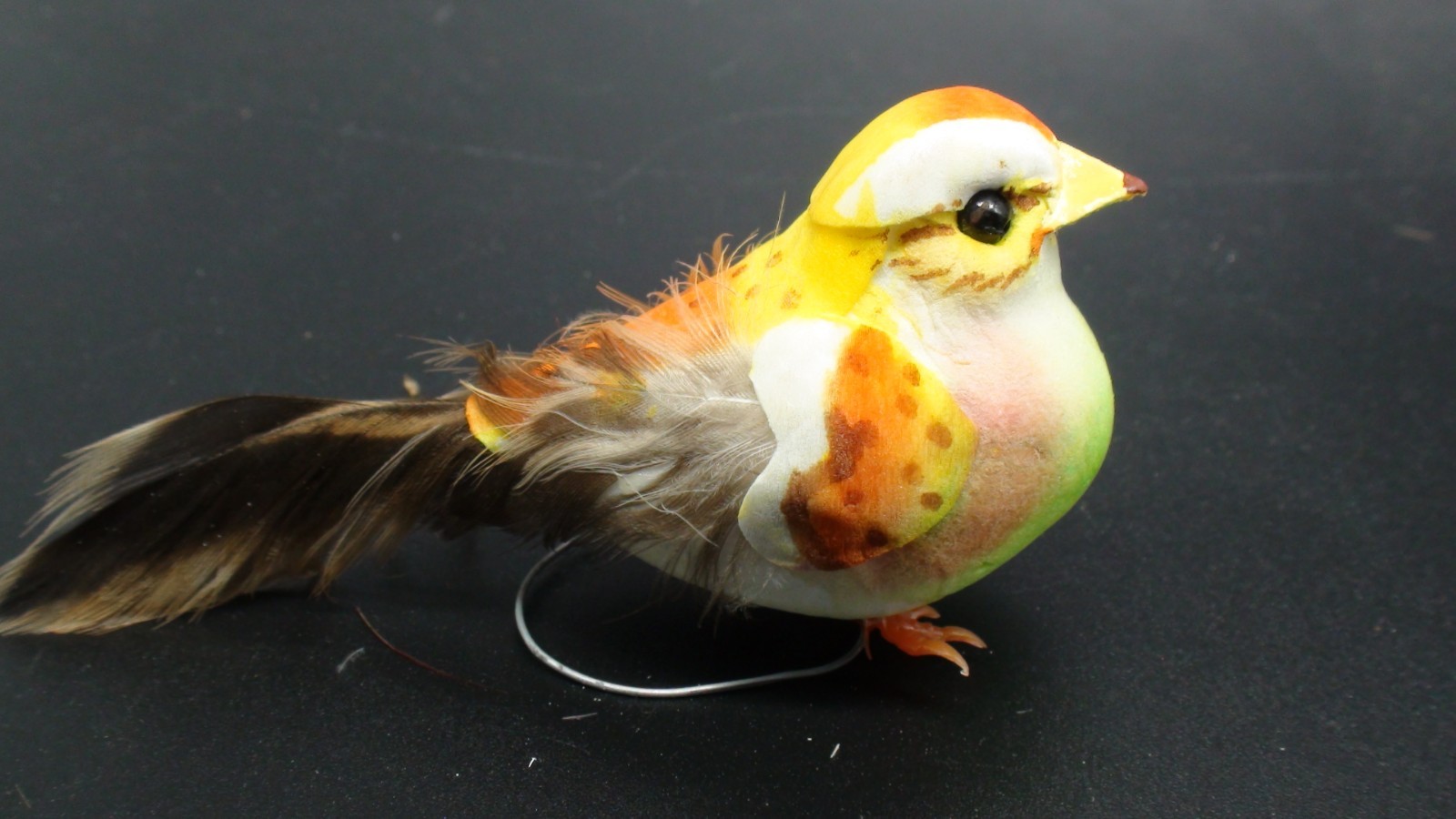 Set of 1 2 Artificial Birds for Decoration, Floral Arrangements with wires. #35