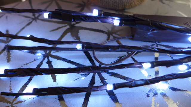 Sprig Branch Decor Willow Twig 30″h 20 LED Cool White Lights Battery Medium NIP