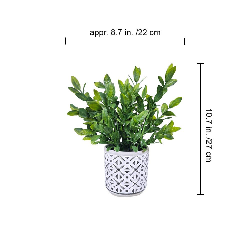Set of 2 Artificial Potted Plants Potted Eucalyptus Plant Artificial Grass in…