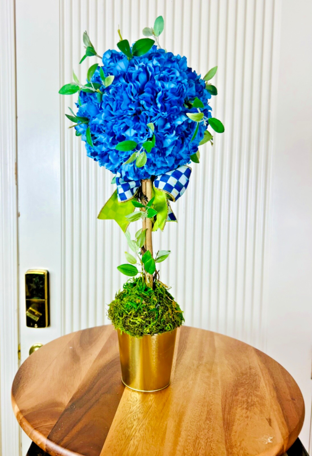 Handcrafted Spring Decor Topiary Centerpiece – Elegant Tabletop Decor Whimsical
