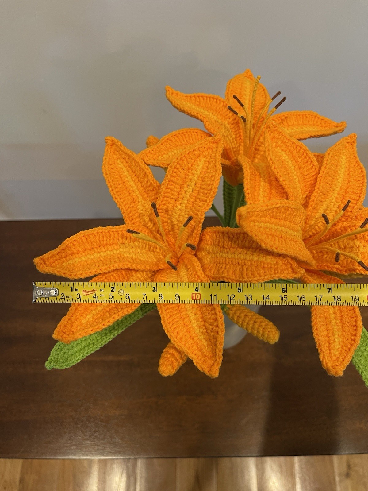 Handmade Crochet Daylily Bouquet