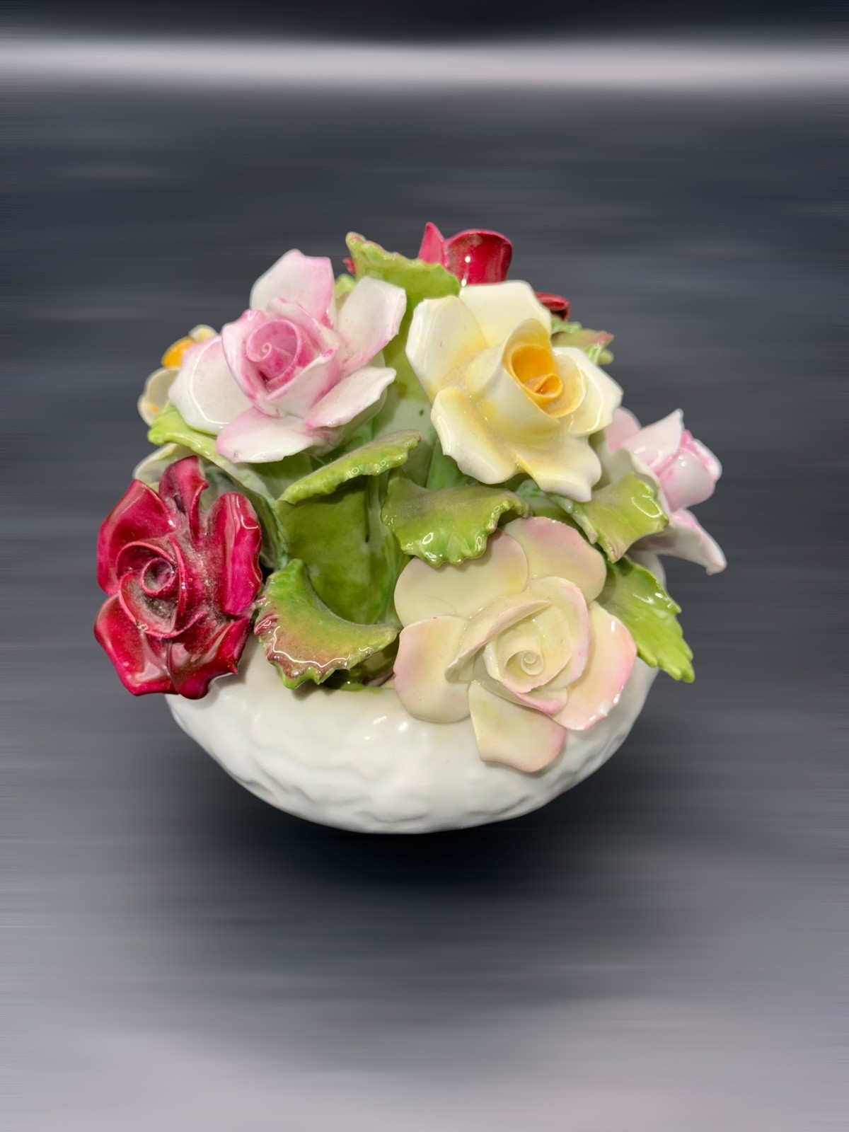 Vintage AYNSLEY ENGLAND Bone China BOUQUET Hand Modeled Family of Flowers