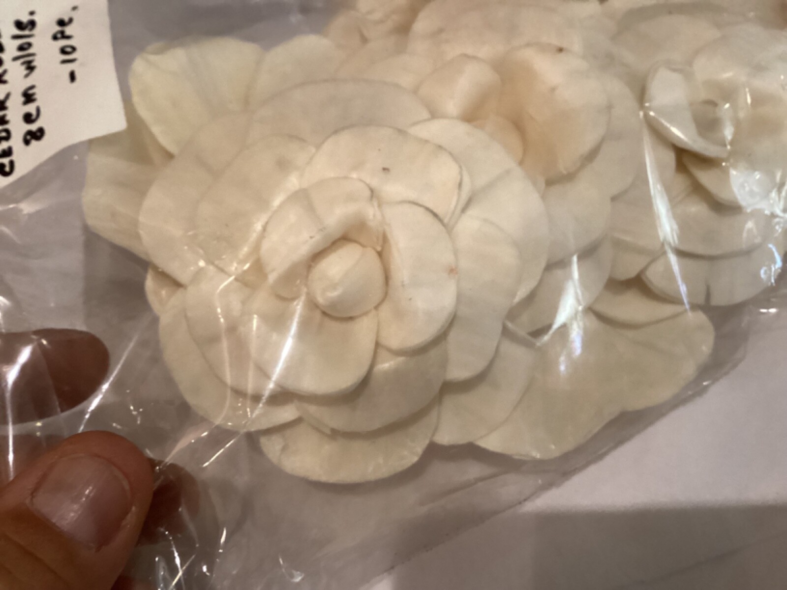 COLLECTION OF (10) SHOLA SOLA WOOD FLOWERS 3-1/2″ MUST SEE NR