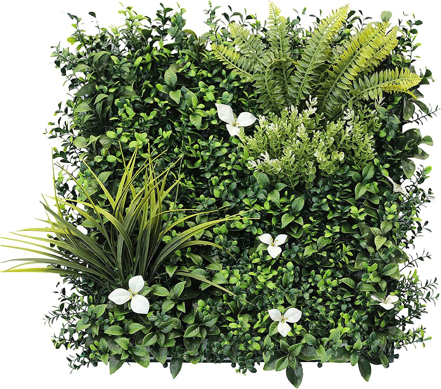 20″x20″ Artificial Faux 3D Mix Leaf Privacy Fence Home Outdoor Decor Panel V5