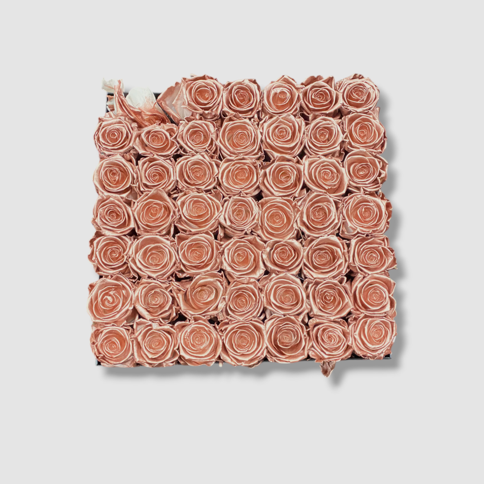 Venus ET Fleur Rose Gold Classic Large Square Rose Box