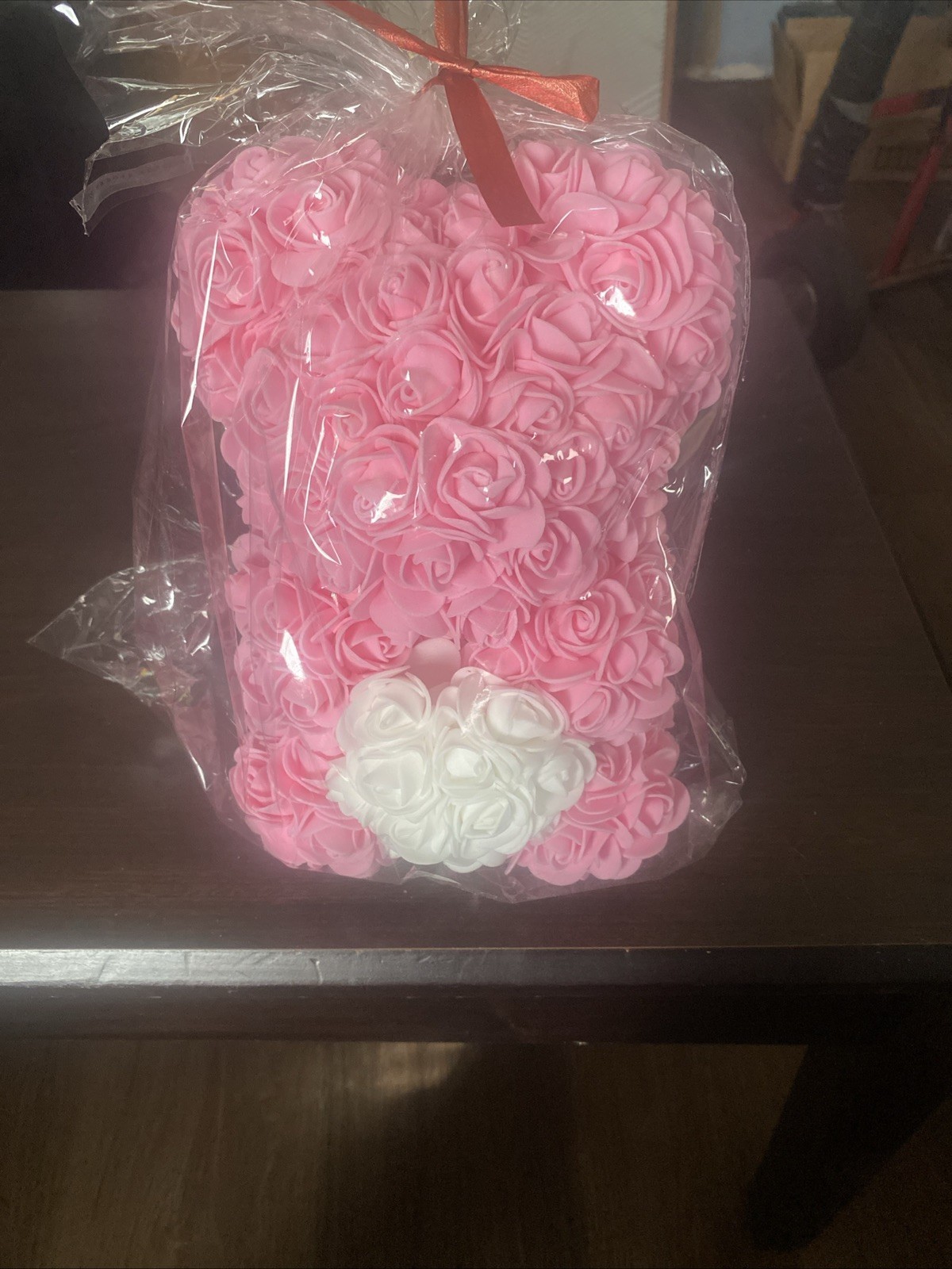Floral Flower Foam Rose Teddy Bear Romantic Valentine’s Day Gift USA SELLER