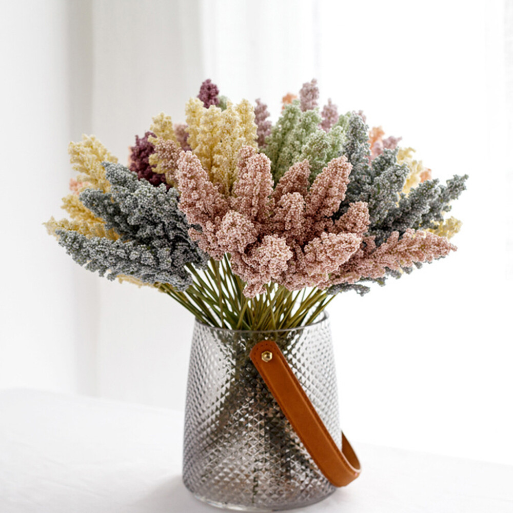 30PCS Real Touch Wedding Bouquet Vase Filler Stems Artificial Flower Branch