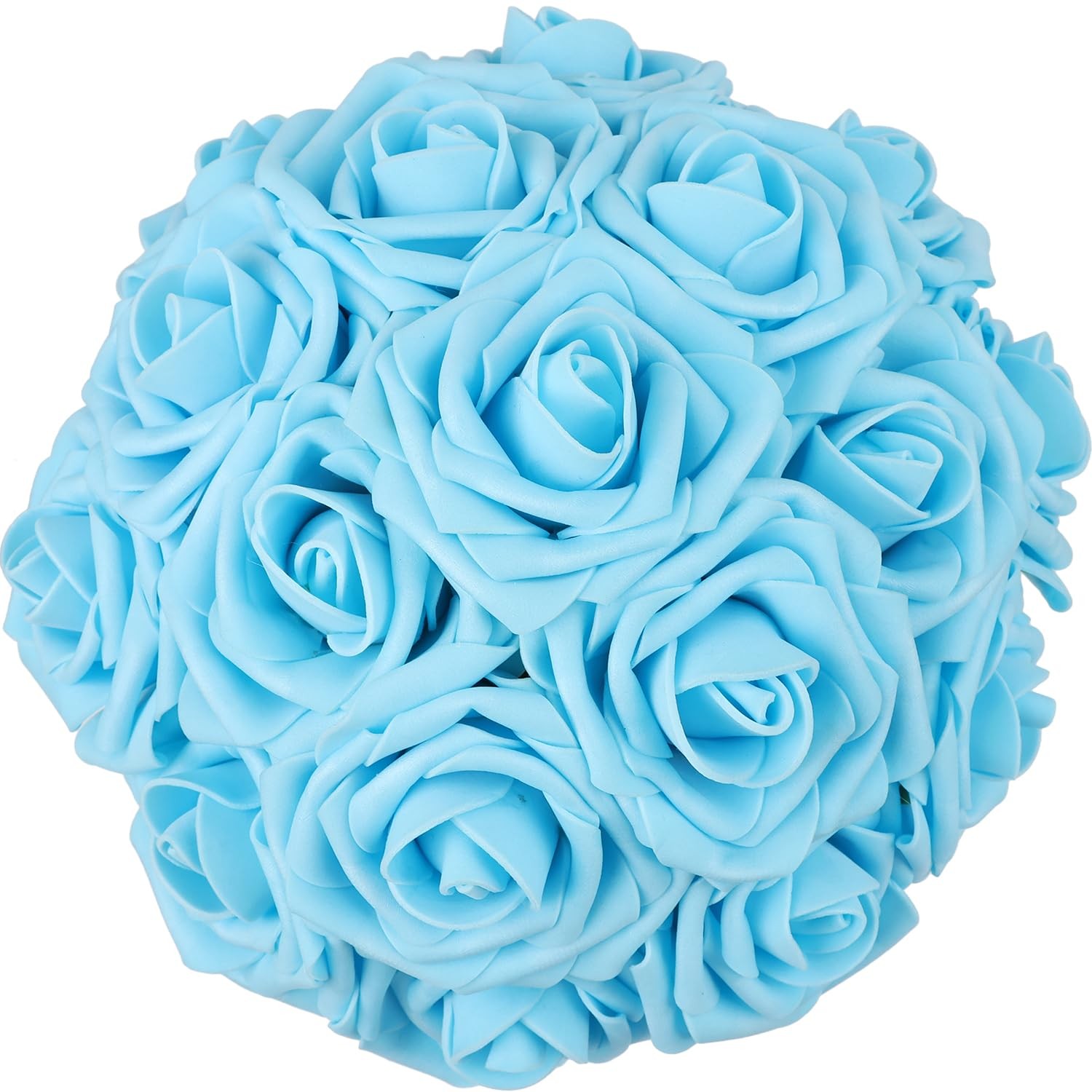 25pcs Artificial Flower，Real Touch Artificial Foam Roses Decoration DIY for W…