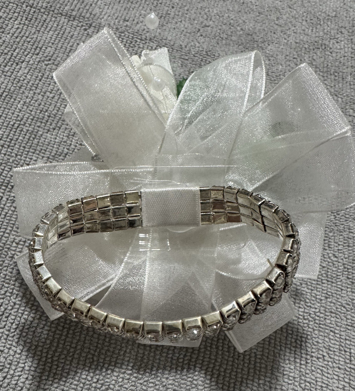 Verdissimo’s Corsage -Wristlet: Prom Bride Bridesmaid | 5 Preserved Baby Roses!
