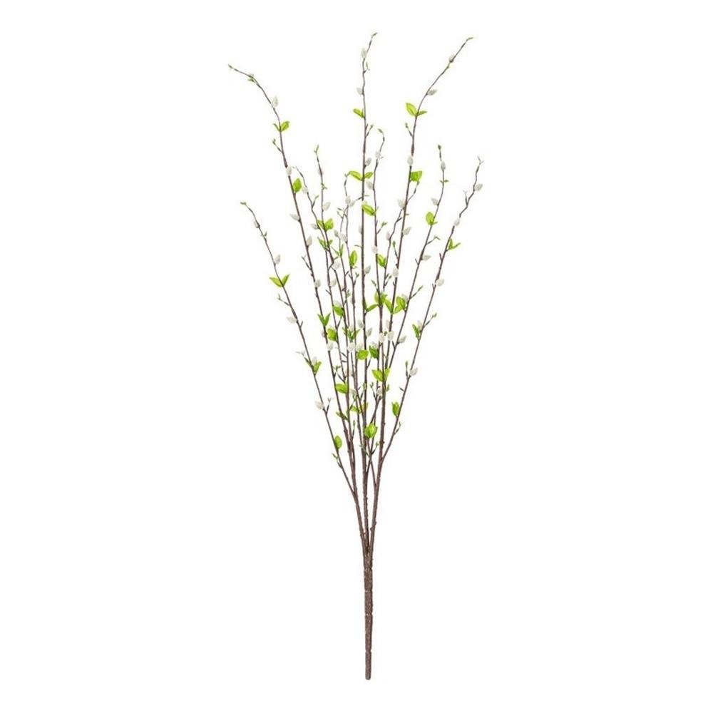Vickerman 36″ Contemporary Fabric Artificial Pussy Willow Bush in Gray