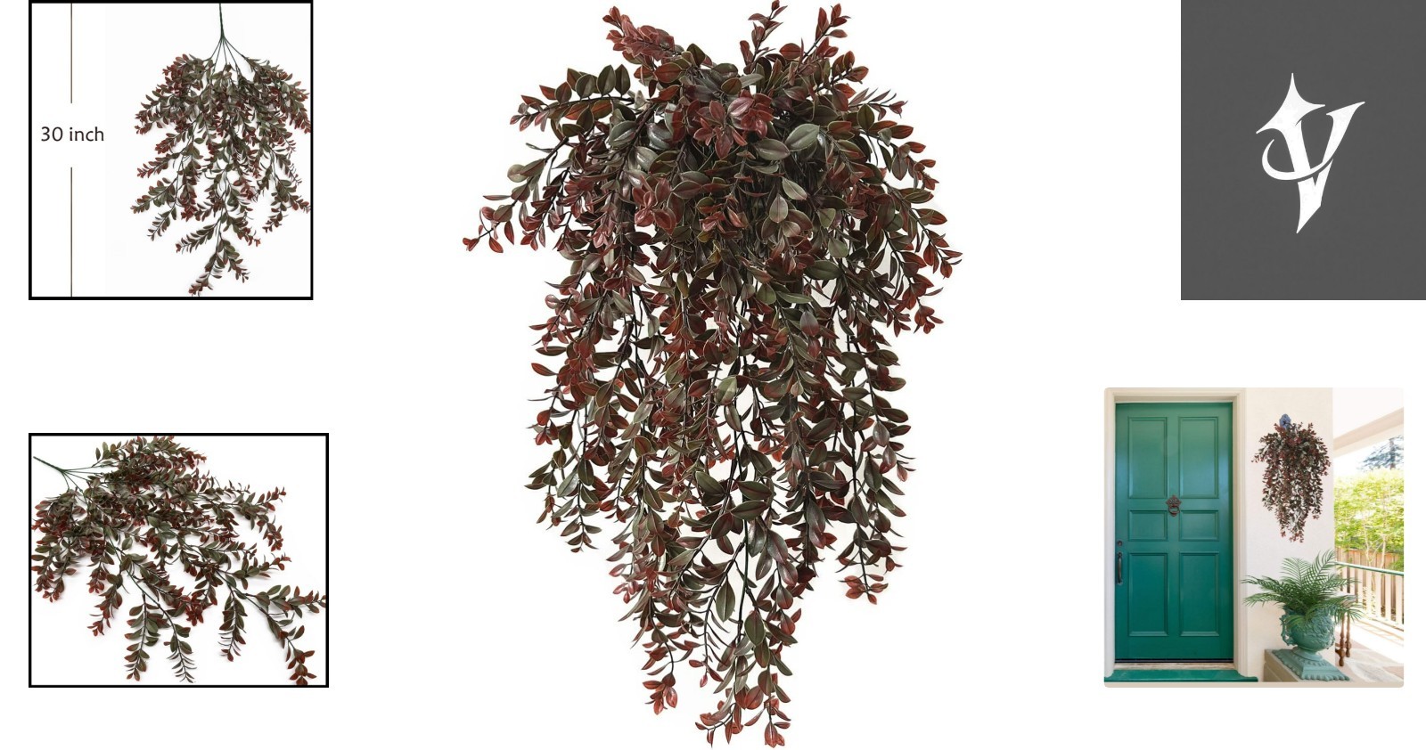 Realistic Fake Ivy Vines – 2 Pack Waterproof Hanging Plants for Events & Home