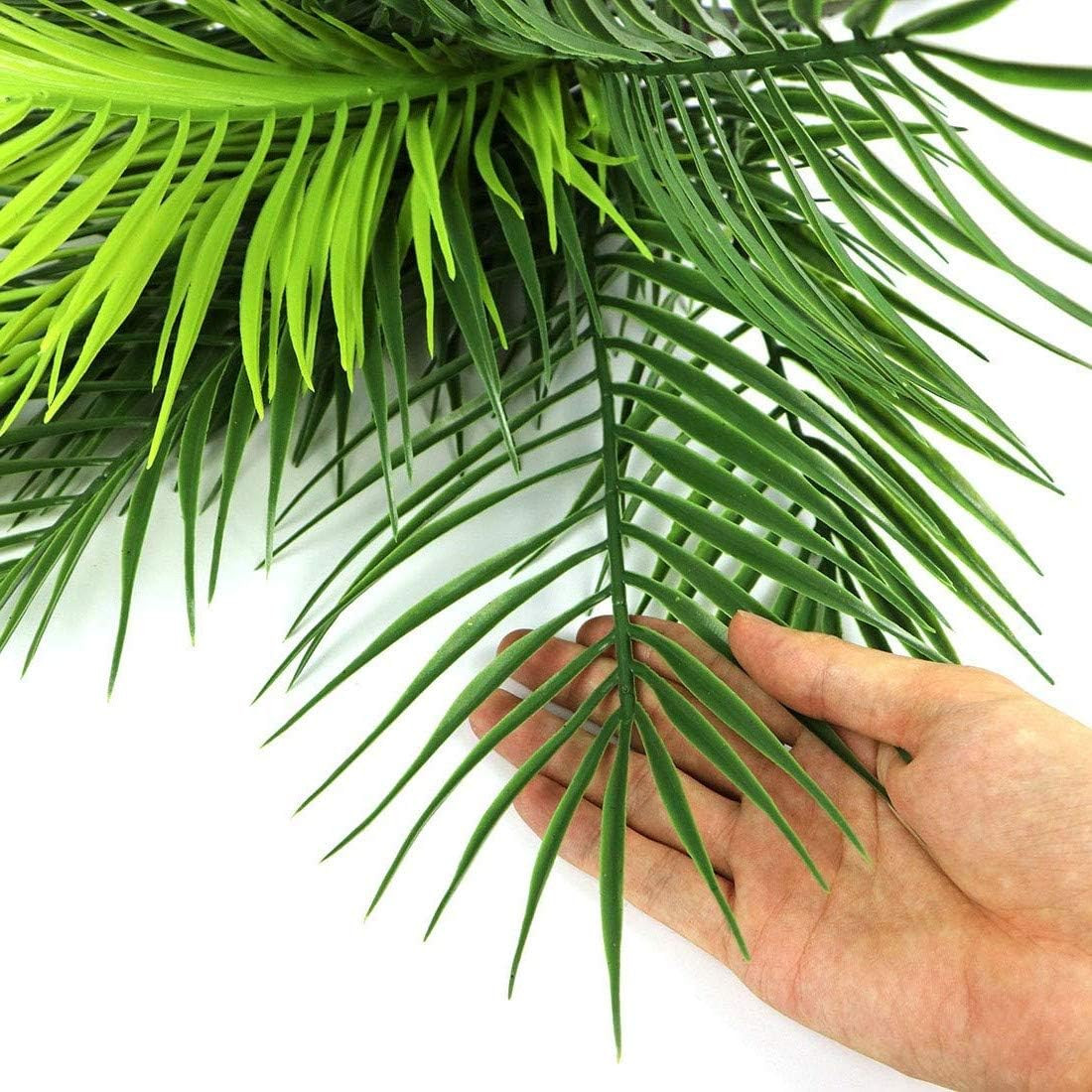 Artificial Palm Plants, Plastic Tropical Palm Tree Shrubs Fake Greenery Decor fo
