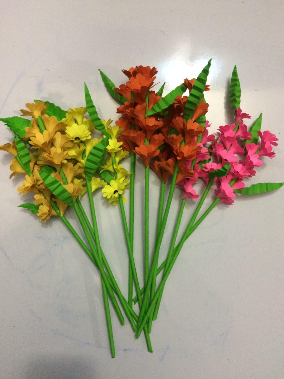 Paper Flowers Backdrop Home Decor Party Nursery Flower Handmade Ceylon 10 Pieces
