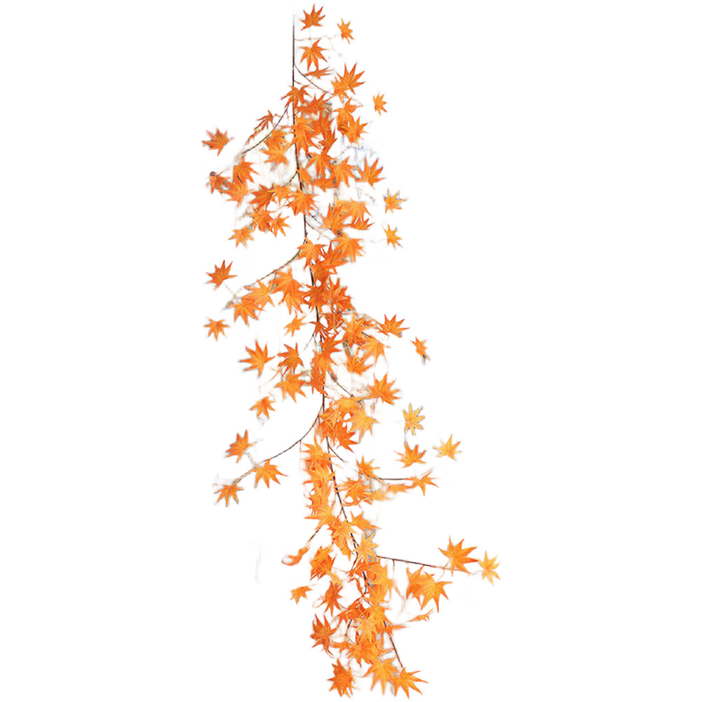 Maple Leaf Vine Decoration 170cm Chicken Feet Style Polyester Cloth Material