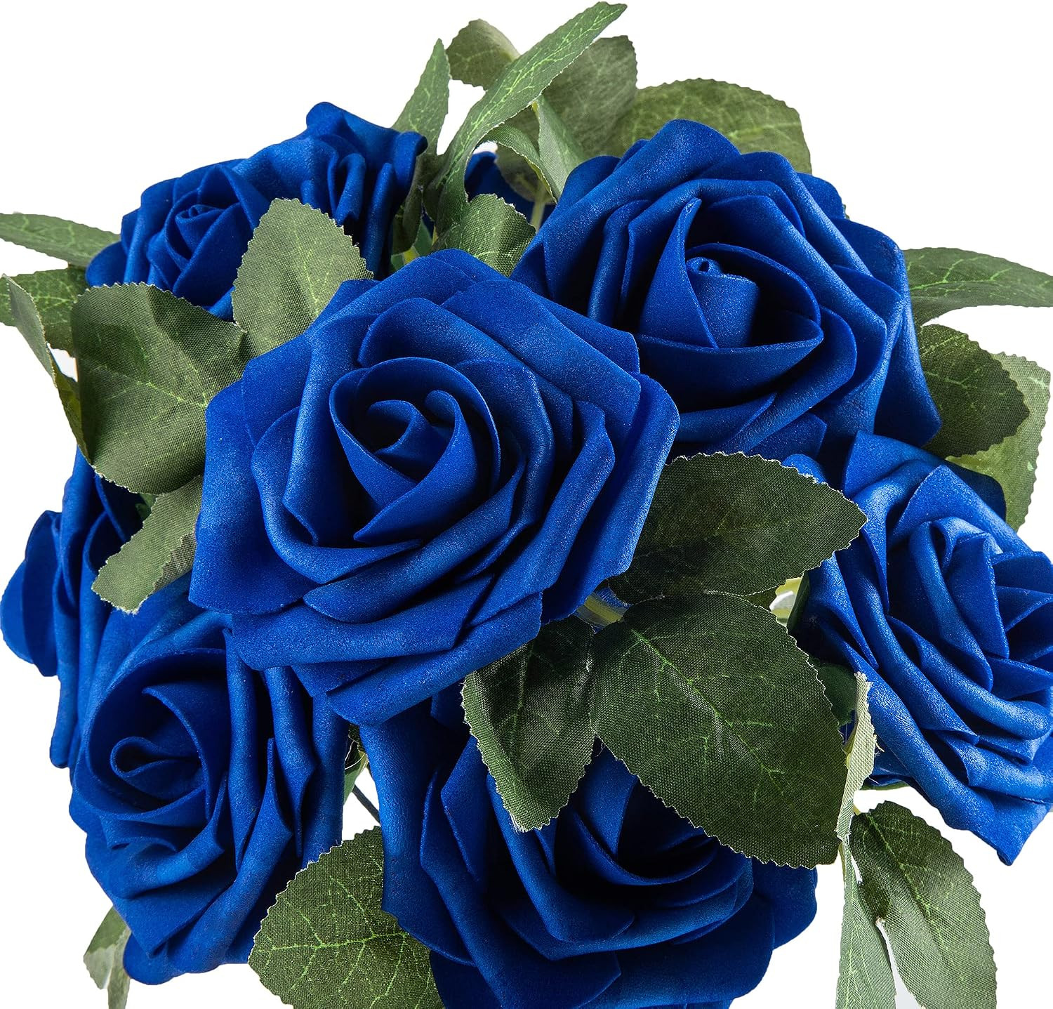 Artificial Flower Foam Rose 25pcs Real Looking Fake Rose with Stems Leaves fo…