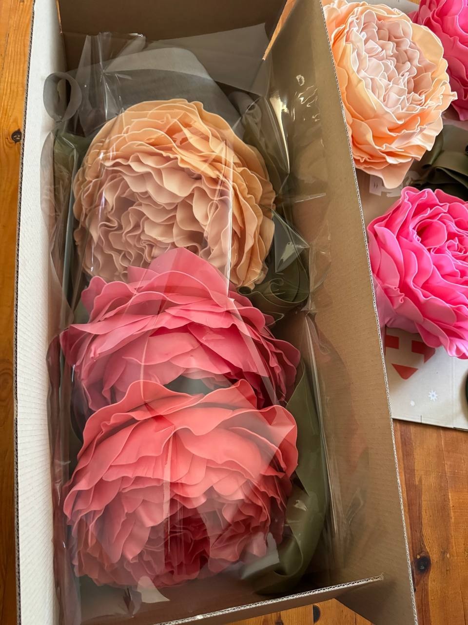 Large Decorative Flowers Foamiran Flowers Window Display Decor / Große Dekoblume