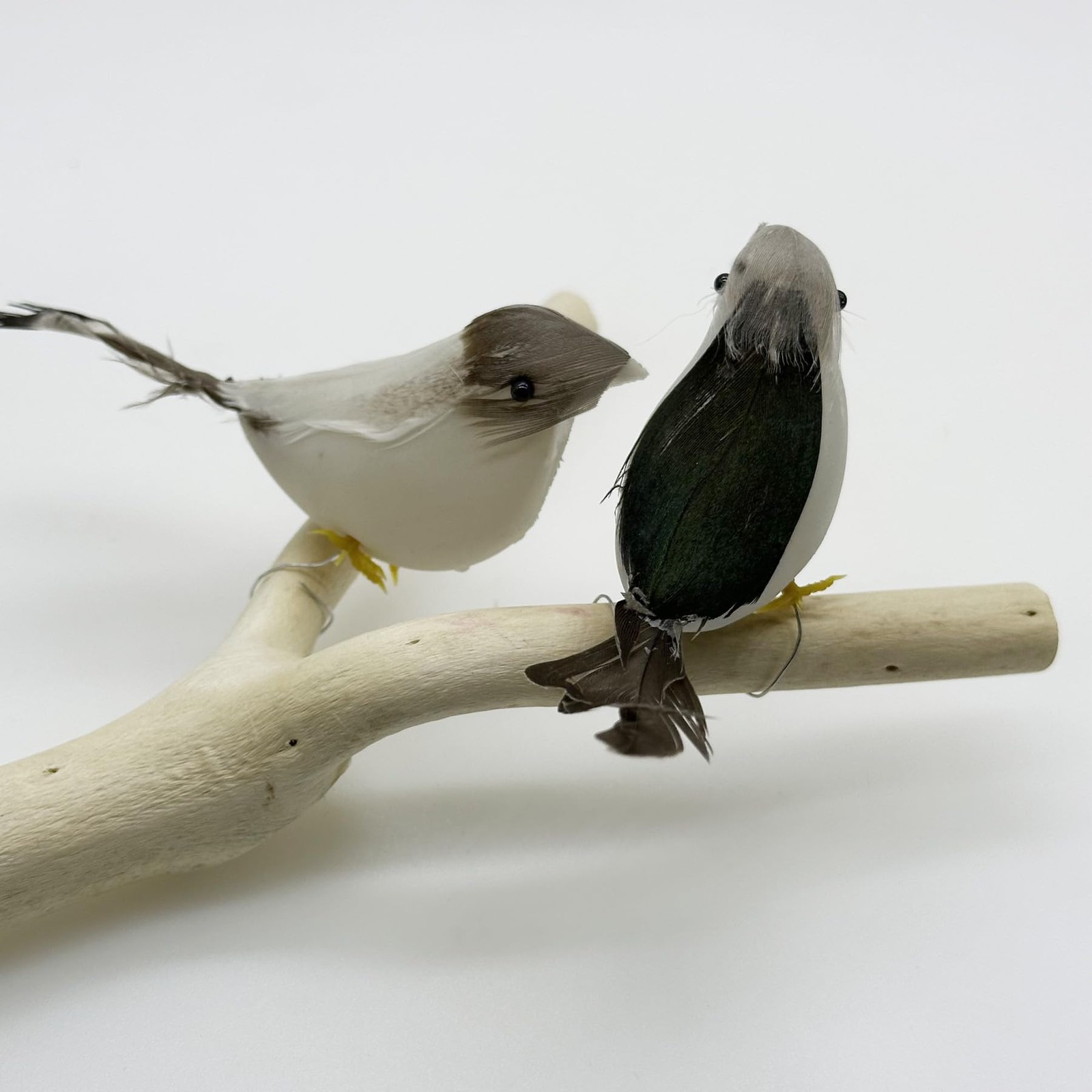 24 PCS Artificial Simulation Birds Fake Mini, Decorative Feather Model Crafts