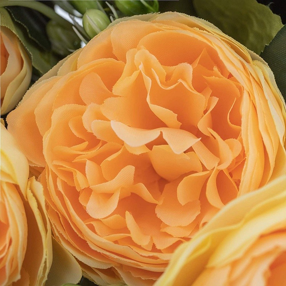 5 Head Persian Peony Silk Flowers Wedding Home Decor Fake Roses Bouquet