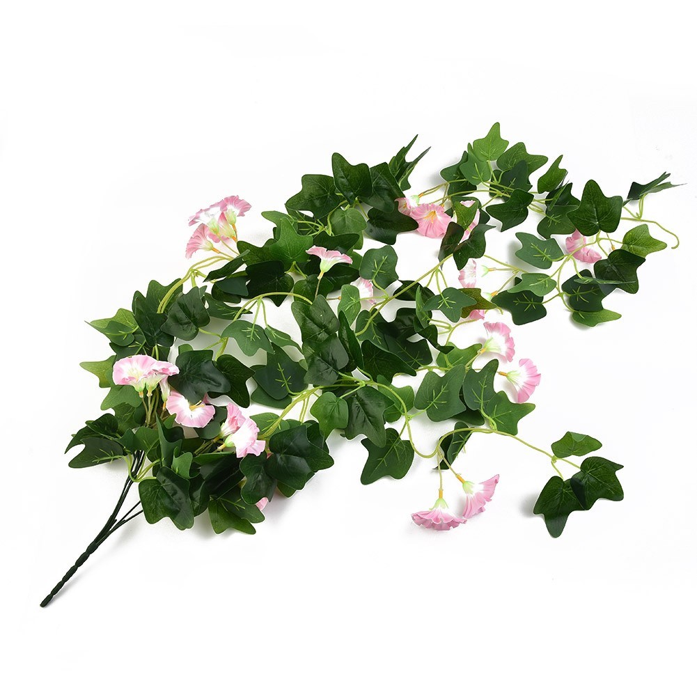 1PCS Artificial Fake Hanging Silk Plastic Flowers Vine Plant Garden Decoration