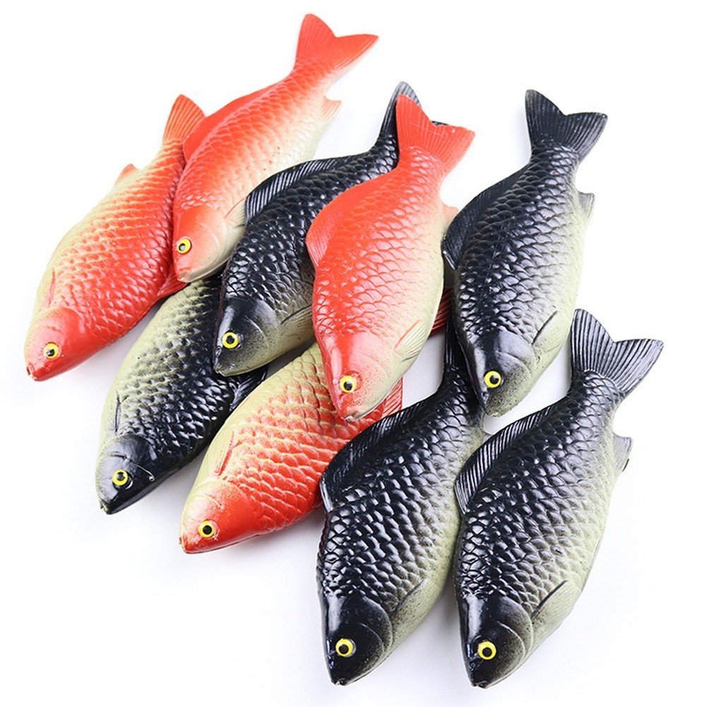 Carp Fish Decor Toy Plastic 18.5cm x 6cm Lightweight for Styling Setup
