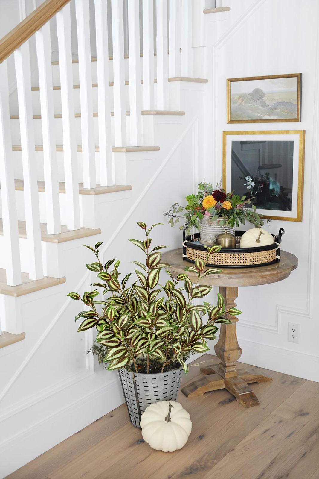 3Pcs Artificial Greenery Stems 29.5 inch Faux Branches for Vase Tradescantia …